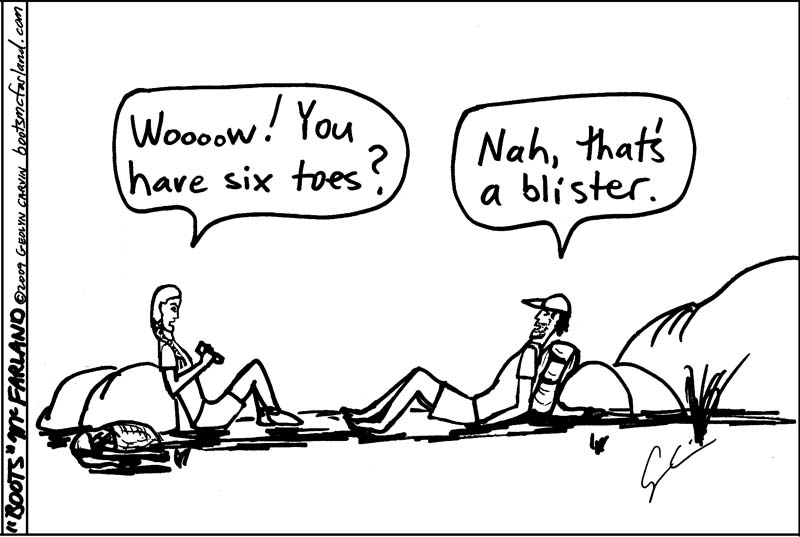 Hiking Humor: Blisters - Hiking Lady