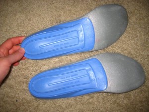 Ridges on the Blue Superfeet Insoles Ridges on the Blue Superfeet Insoles
